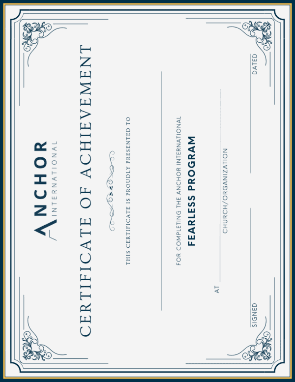 Fearless Certificate (Set of 25)