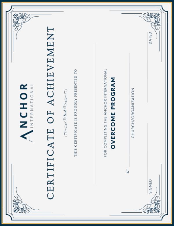 Overcome Certificate (Set of 25)